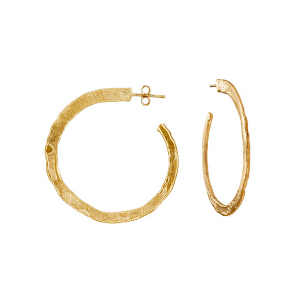 JOIDART-ESTERGOLD- YG Large Flat Hoop Earrings