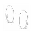 Silver G Shape Earrings