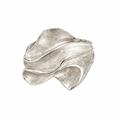 Silver Wave With Sandblast Finish Ring