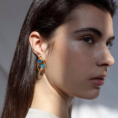 JOIDART-GAUDI- YG Cibes Medium Stud Earrings