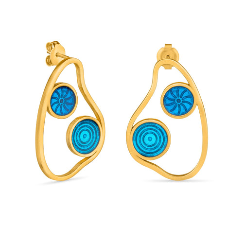 JOIDART-GAUDI- YG Cibes Medium Stud Earrings