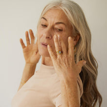 Load image into Gallery viewer, JOIDART-ALEGRIA- Yellow-Gold Murano Crystals Ring