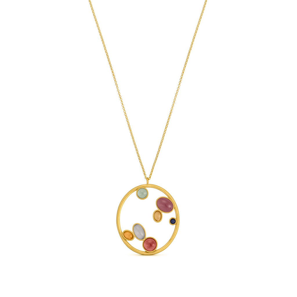 JOIDART-ALEGRIA- Golden Necklace with Murano Crystals