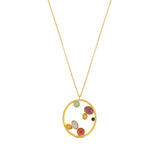 JOIDART-ALEGRIA- Golden Necklace with Murano Crystals