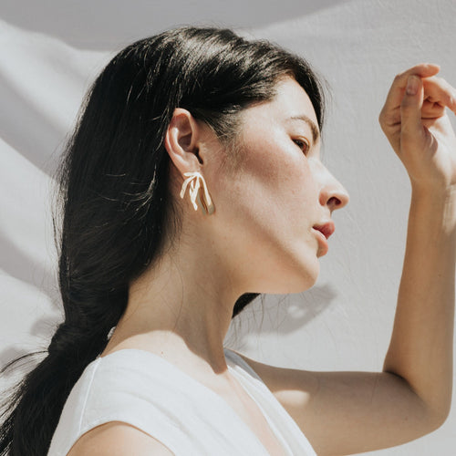 JOIDART-EXOTICA- Yellow-Gold Large earrings