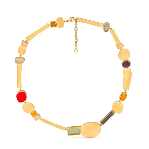 JOIDART-COLLAGE- Yellow-Gold Collage Necklace