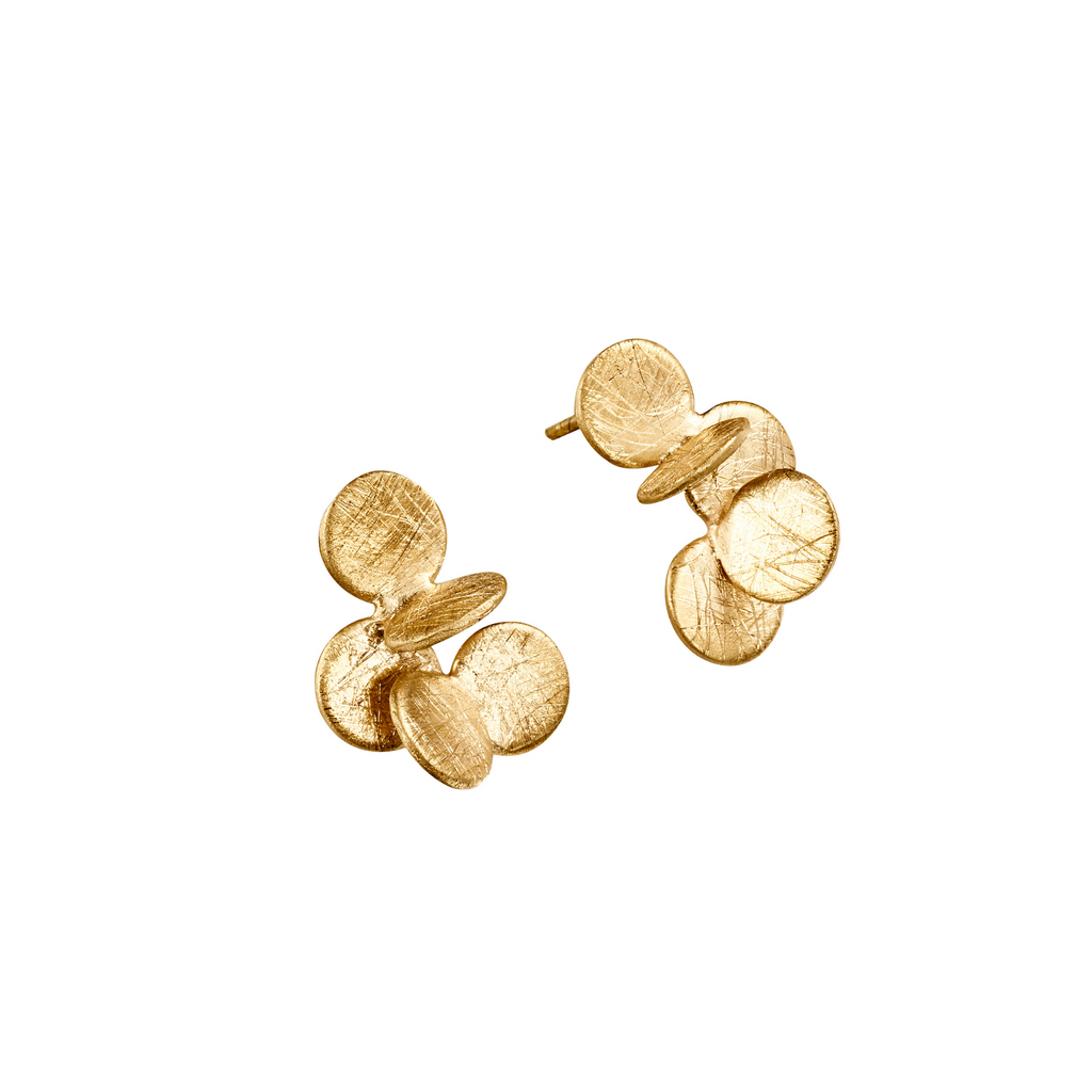 JOIDART-ARAI-YG Medium Full Dots Stud Earrings