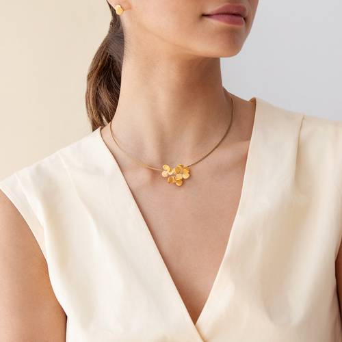 JOIDART-ARAI-YG Round Wire Small Necklace