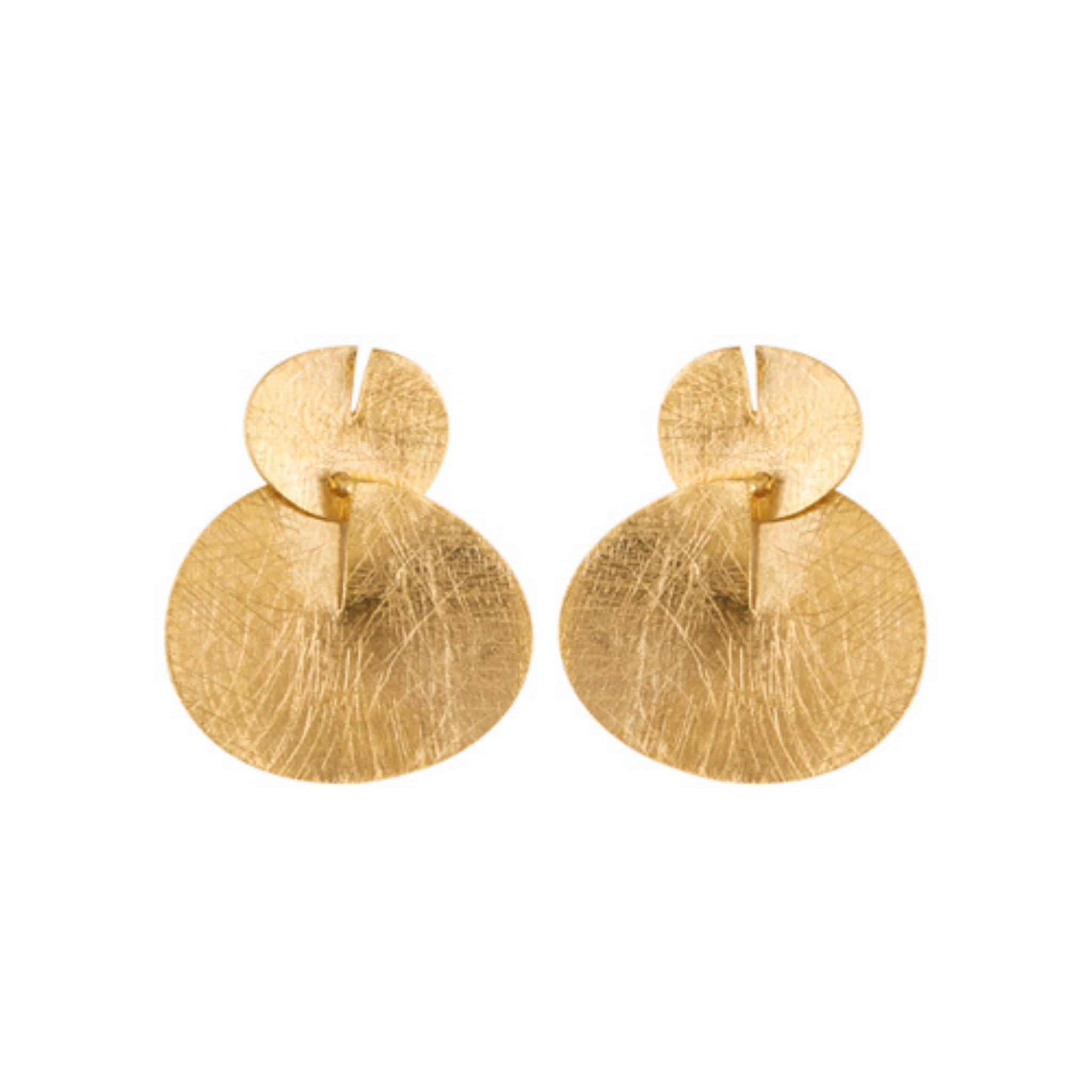JOIDART-TAGLIO-YG Stud+dangling Circle Earrings