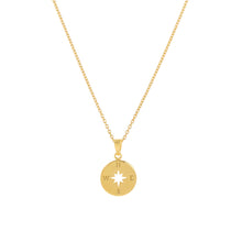Load image into Gallery viewer, Yellow-Gold Compass Pendant