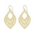 Yellow-Gold Dangling Bohemian Earrings