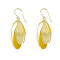 Yellow-Gold Four Leaves Balloon Earrings