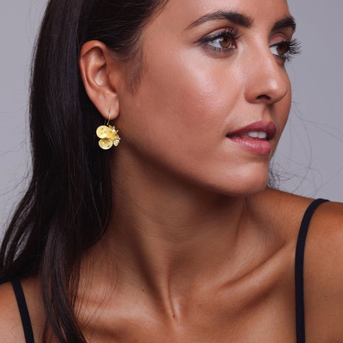 Yellow-Gold Gumnut Earrings