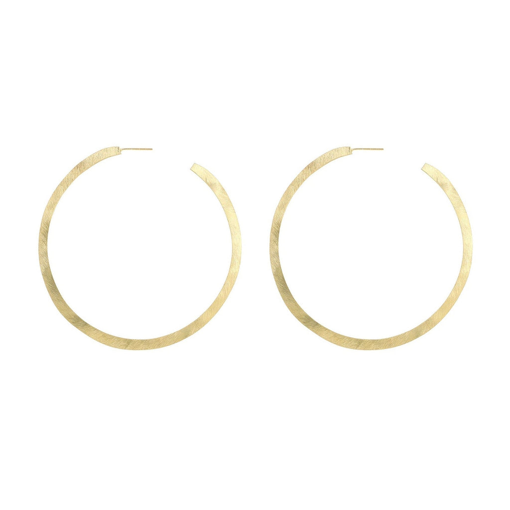 Yellow-Gold Large Hoop Earrings