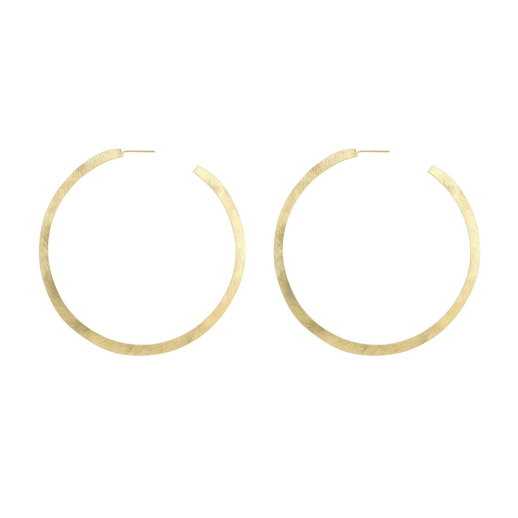 Yellow-Gold Large Hoop Earrings