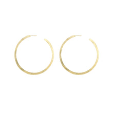Load image into Gallery viewer, Yellow-Gold Large Hoop Earrings