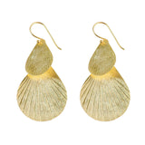 Yellow-Gold Shells Earrings