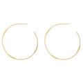 Yellow-Gold Thin Hoop Earrings