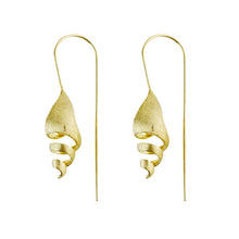 Load image into Gallery viewer, Yellow-Gold Unicorn Shell Earrings