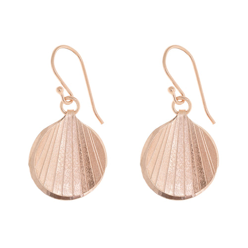 Rose-Gold Double Shell Earrings