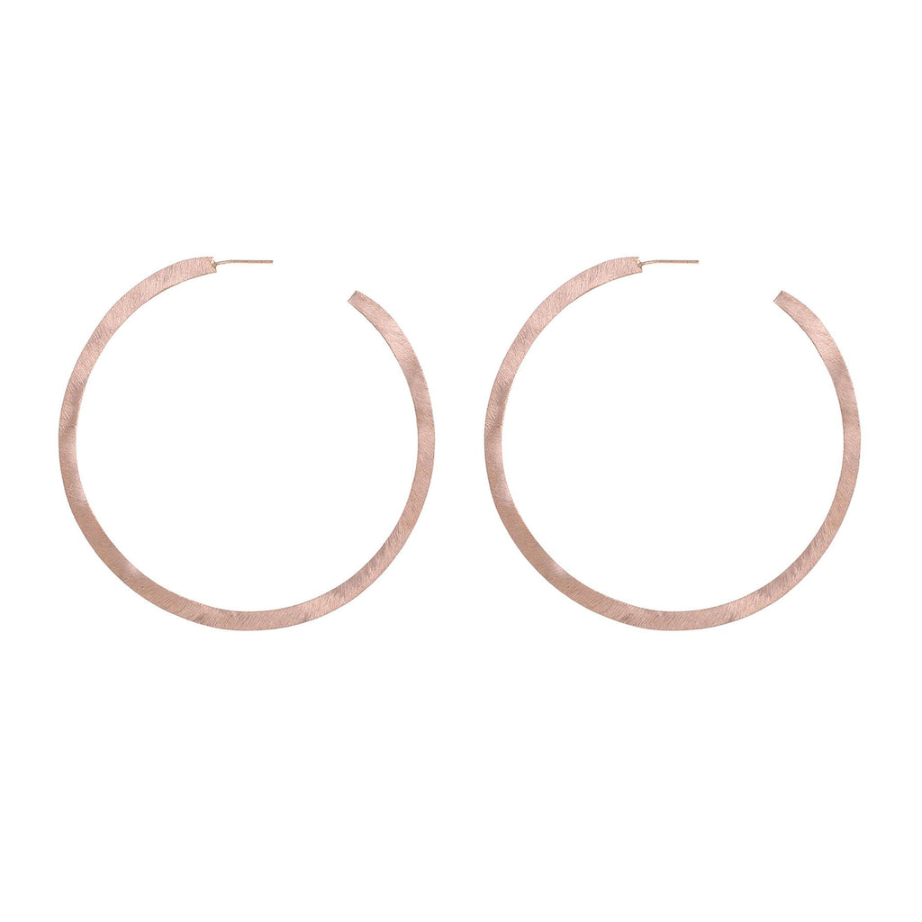 Rose-Gold Large Hoop Earrings