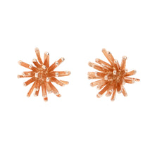Load image into Gallery viewer, Rose-Gold Spiky Stud Earrings