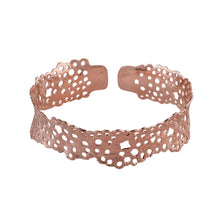 Load image into Gallery viewer, Rose-Gold Thin Coral Bangle