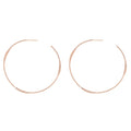 Rose-Gold Thin Hoop Earrings