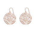 Rose-Gold Tree of Life Inspired Earrings