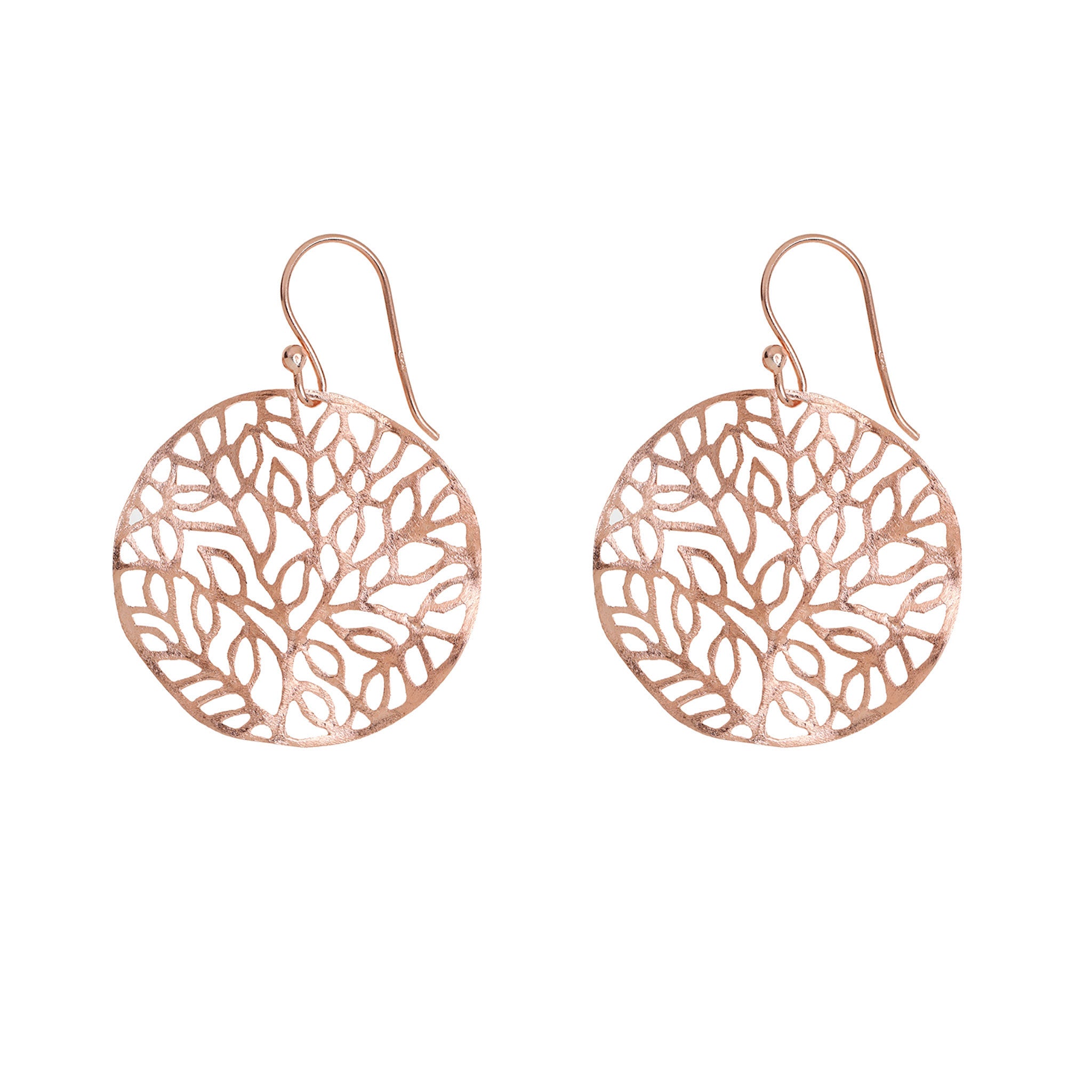Rose-Gold Tree of Life Inspired Earrings