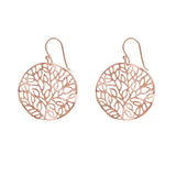 Rose-Gold Tree of Life Inspired Earrings