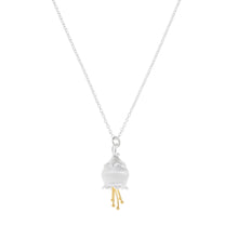 Load image into Gallery viewer, Silver and Yellow-Gold Bluebell Flower Pendant