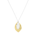Silver and Yellow-Gold Two Leaves Pendant