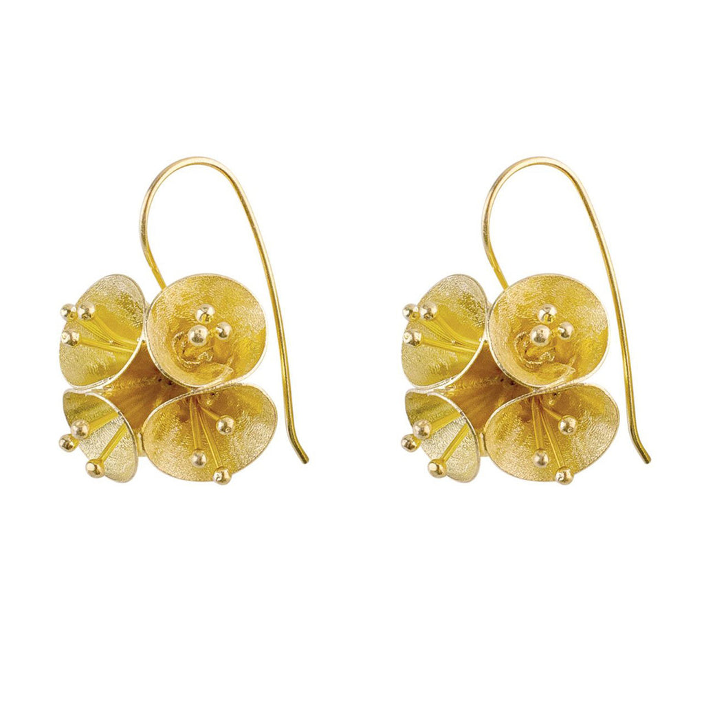 Yellow-Gold Gumnut Earrings