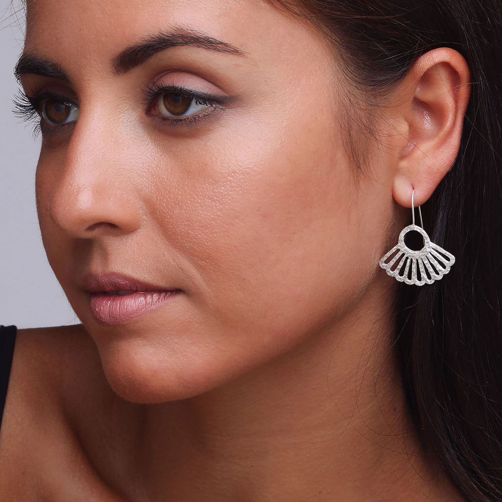 Silver Art Deco Earrings