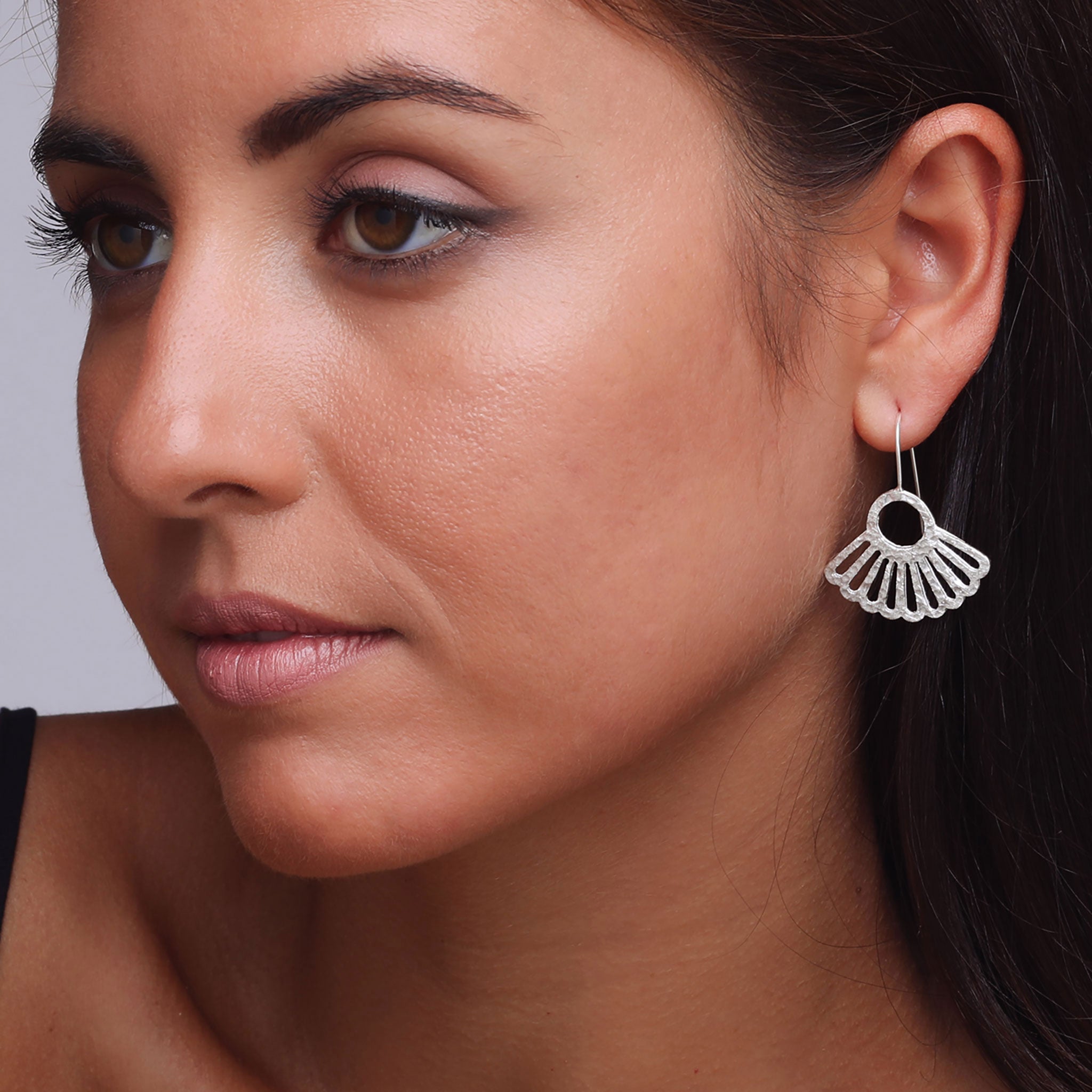 Silver Art Deco Earrings