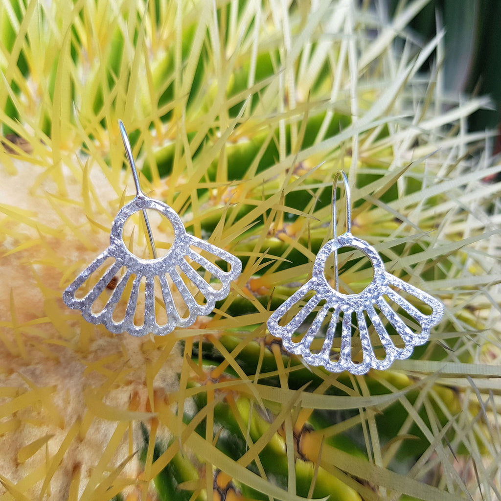 Silver Art Deco Earrings
