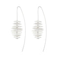 Silver Bee Hive Earrings