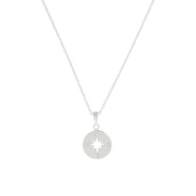 Load image into Gallery viewer, Silver Compass Pendant