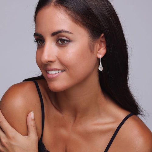 Silver Cone Earrings