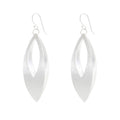 Silver Dangling Diamond Shaped Earrings