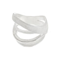 Silver Design Multi Rows Band Ring
