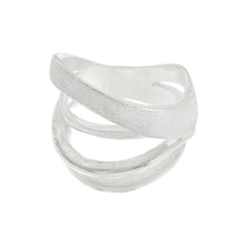 Load image into Gallery viewer, Silver Design Multi Rows Band Ring