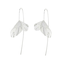 Load image into Gallery viewer, Silver Double Flower Earrings