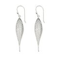 Silver Eucalyptus Leaf Earrings