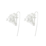 Silver Flower Bouquet Earrings