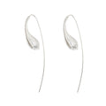 Silver Flower Bud Earrings
