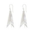 Silver Geometric Dangling Earrings