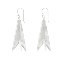 Load image into Gallery viewer, Silver Geometric Dangling Earrings