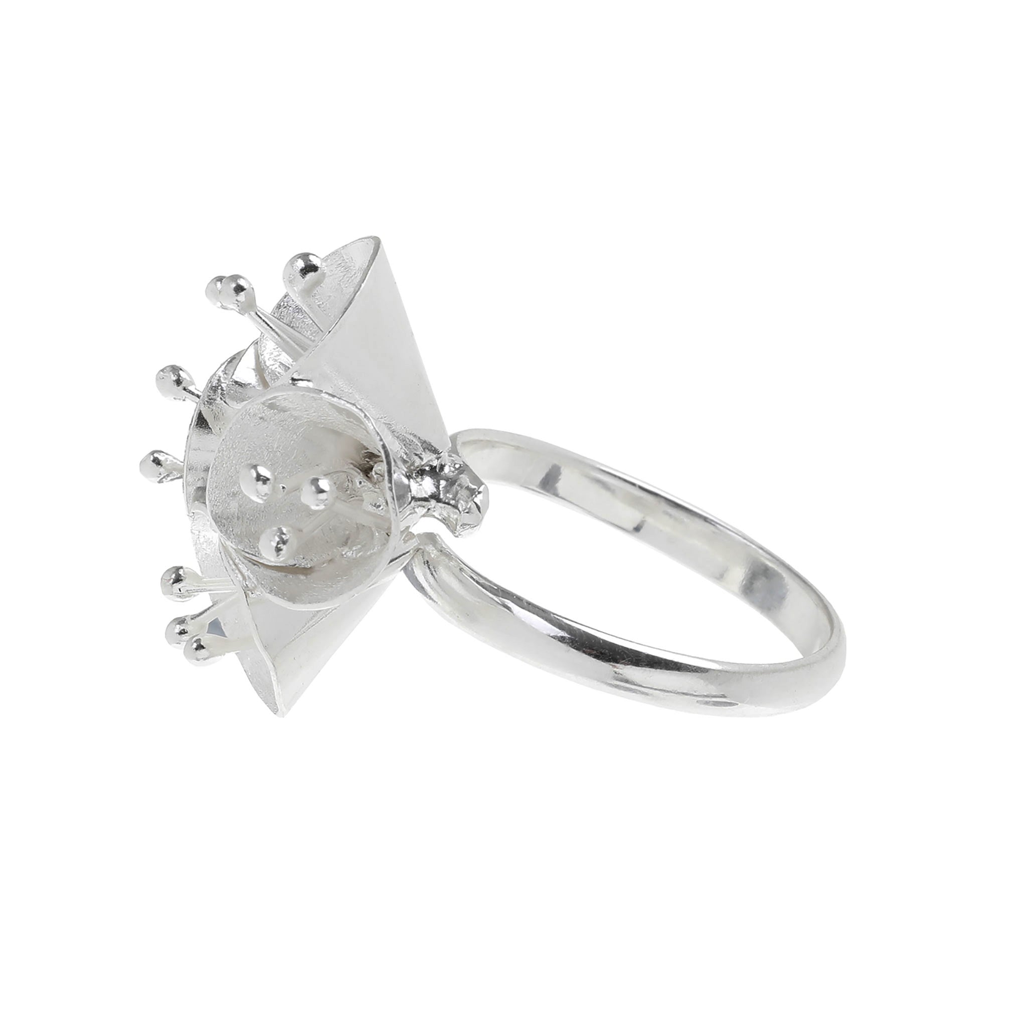 Silver Gumnut Flower Adjustable Ring